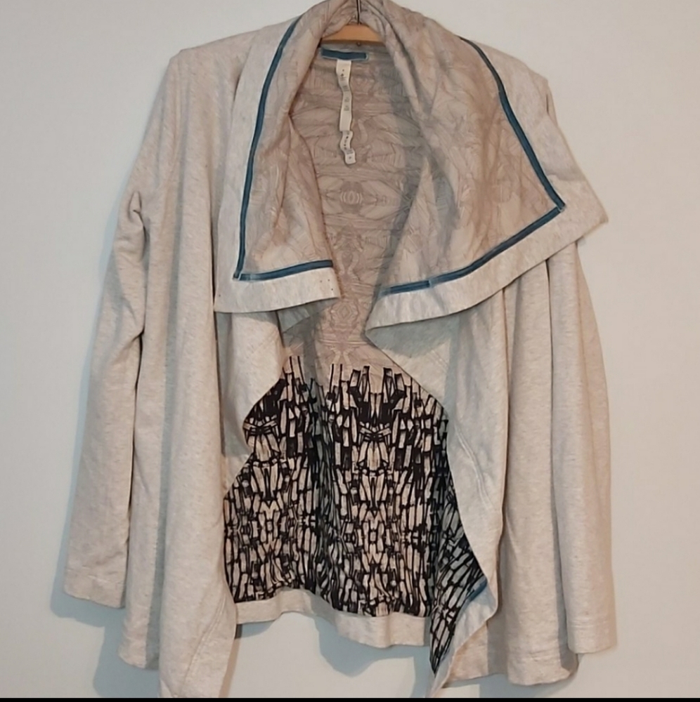 Grey Lululemon cardigan wrap sweater